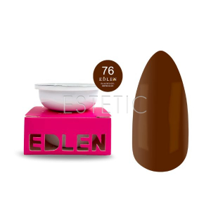 Гель для нігтів EDLEN Builder gel №76 Lviv (Coffee in Lviv) Змінний картридж,коричнева карамель15 мл