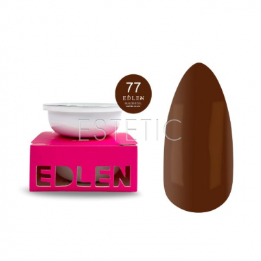 Гель для ногтей EDLEN Builder gel №77 Lviv (Coffee in Lviv) сменный картридж, 15 мл