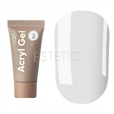 Акригель Valeri Acryl Gel №02 прозорий, 15 мл