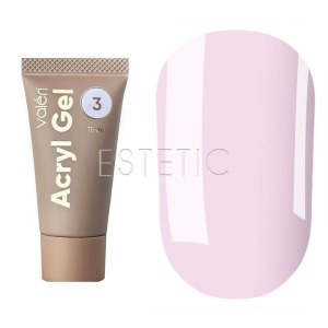 Акригель Valeri Acryl Gel №03 молочно-розовый, 15 мл