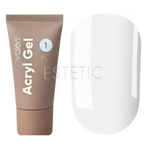 Акригель Valeri Acryl Gel №01 молочный, 30 мл