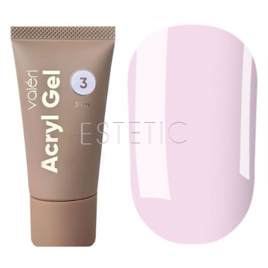 Акригель Valeri Acryl Gel №03 молочно-розовый, 30 мл