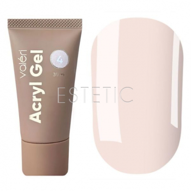Акригель Valeri Acryl Gel №04 молочно-кремовый, 30 мл
