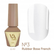 База Valeri French Base №3 Shimmer молочно-белая с золотистым шиммером,6 мл