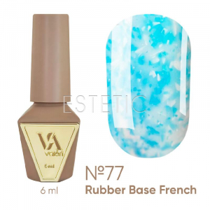 База Valeri French Base №77 Flakes молочная с голубыми и белыми хлопьями,6 мл