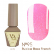 База Valeri French Base №95 Fairy tale теплый розовый с розовым шиммером, 6 мл
