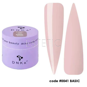 Гель для нігтів DNKa Builder Gel #0041 Basic холодний рожевий нюд, 15 мл