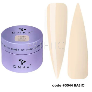 Гель для нігтів DNKa Builder Gel #0044 Basic світлий бежево-пісочний, 30 мл