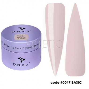Гель для ногтей DNKa Builder Gel #0047 Basic светлый холодный розовый нюд, 30 мл