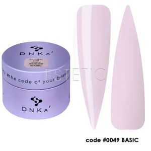 Гель для нігтів DNKa Builder Gel #0049 Basic холодний молочно-рожевий, 30 мл