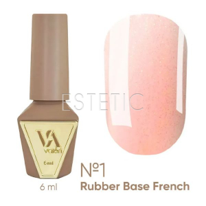База Valeri French Base №  1 Shimmer світло-рожевий теплий з золотистим шиммером,6 мл