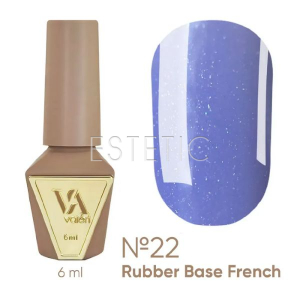 База Valeri French Base № 22 Shimmer ніжна лаванда з срібним мікроблиском, 6 мл