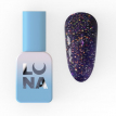 Гель-лак LUNA Color №214 Reflection светоотражающий темно-фиолетовый с разными блестками,8 мл