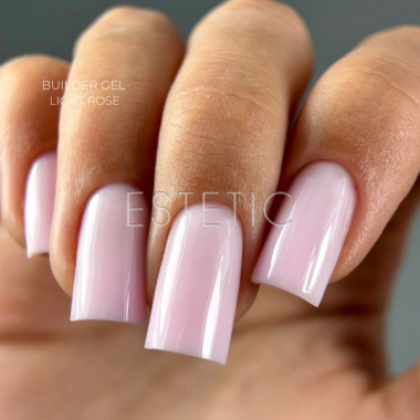 Гель для наращивания Touch Builder gel Light rose пастельный светло-розовый зефирный холодный, 30 мл