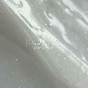 Гель для ногтей Touch Builder gel Shine Mix 1 молочный с серебристым шиммером, 15 мл