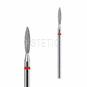 Фреза алмазна Полум`я тупе червоне 2,3x8 мм 243R.514.023 IQ nails