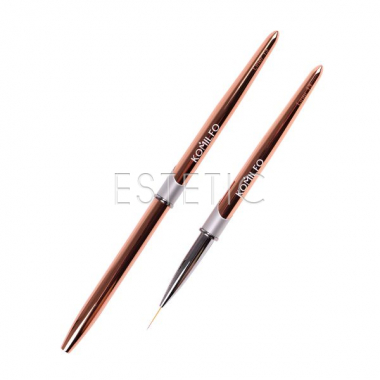Кисточка для ногтей Komilfo Rose gold Liner 13 (Nylon)