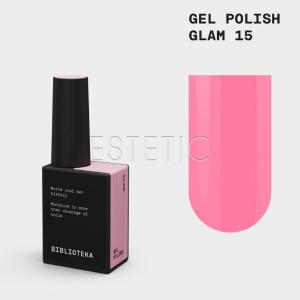 Гель-лак Biblioteka 015 Glam, розовый, 10 мл
