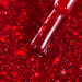Фото 2 - Гель-лак Biblioteka Ruby Red, червоний з глітером, 10 мл