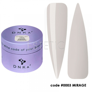 Гель для нарощування DNKa Builder Gel Light 003 Mirage, молочно-димчастий, 30 мл