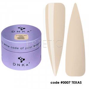 Гель для нарощування DNKa Builder Gel Light 007 Texas, пастельний пудровий, 30 мл