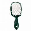 Щетка для волос Janeke Superbrush Small мини, зеленая с белым