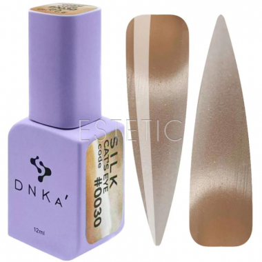 Гель-лак DNKa Cat`s Eye #0030 Silk кошачий глаз теплый беж, 12 мл
