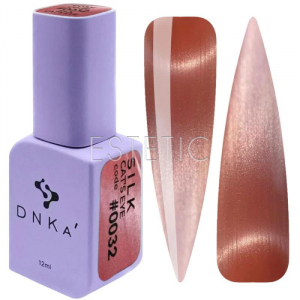 Гель-лак DNKa Cat`s Eye #0032 Silk котяче око пильна троянда, 12 мл