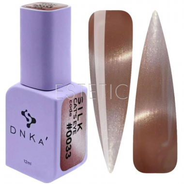 Гель-лак DNKa Cat`s Eye #0033 Silk котяче око мокко, 12 мл