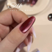 Фото 3 - Гель-лак DNKa Cat`s Eye #0037 Silk кошачий глаз вишневый, 12 мл