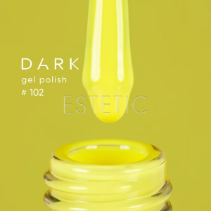 Гель-лак Dark gel polish 102 яркий желтый неоновый, 6 мл