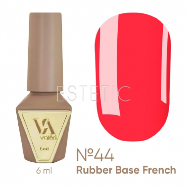 База Valeri French Base №44 Neon неоновый красно-коралловый, 6 мл