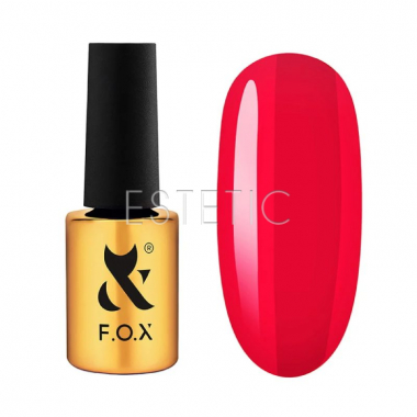 Гель-лак F.O.X Lipstick Collection 001 Coral Magic коралловый, 7 мл