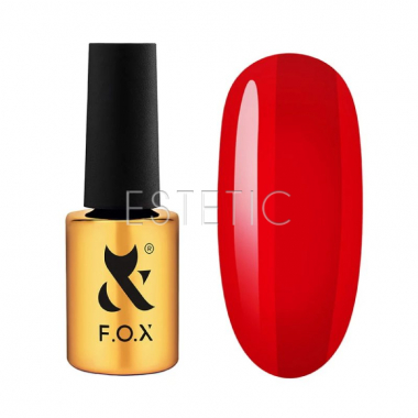 Гель-лак F.O.X Lipstick Collection 002 Fire Lips алый, 7 мл