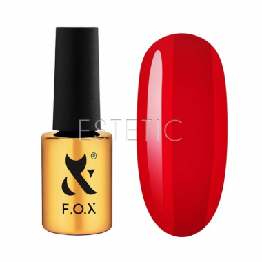 Гель-лак F.O.X Lipstick Collection 003 Sexy Red яркий красный, 7 мл