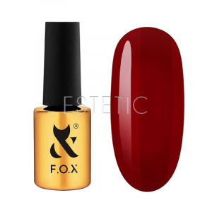Гель-лак F.O.X Lipstick Collection 008 Lost Cherry глубокий красно-вишневый, 7 мл