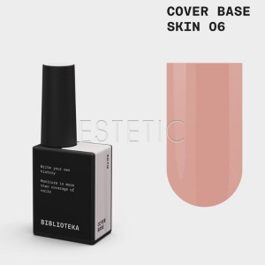 Камуфлирующая база Biblioteka Cover Base № 06 Skin, теплый бежево-розовый, 10 мл