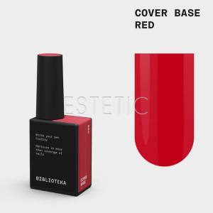 Камуфлирующая база Biblioteka Cover Base Red красная, 10 мл