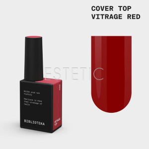 Камуфлирующий витражный топ Bіblioteka Cover Top Vitrage Red красный, 10 мл