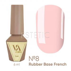База Valeri French Base №8 Cover светло-рожевий теплий пастельний, 6 мл