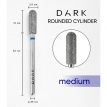 Фреза алмазная Dark Цилиндр закругленный 3,9х12 мм, синяя, 2722