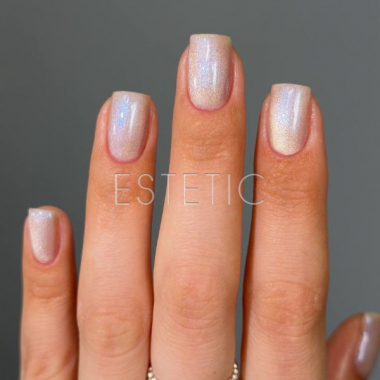 Гель-лак Dark gel polish Cat Eye 36 кошачий глаз полупрозрачный молочно-жемчужный холодный, 6 мл