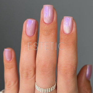 Гель-лак Dark gel polish Cat Eye 37 кошачий глаз  нежный розово-лиловый с жемчужным сиянием, 6 мл