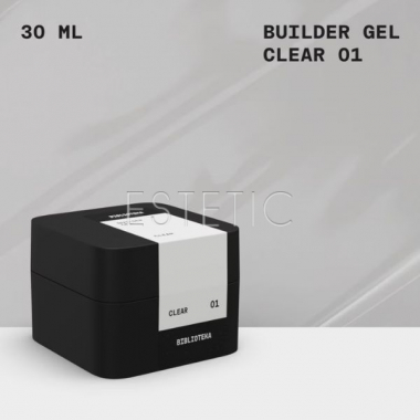 Моделирующий гель Biblioteka Builder Gel № 01 Clear прозрачный, 30 мл 