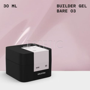 Моделирующий гель Biblioteka Builder Gel № 03 Bare натуральный пастельный, 30 мл