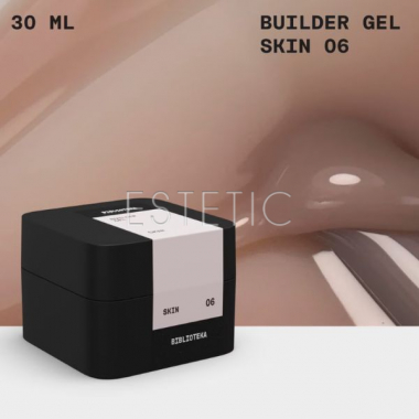 Моделирующий гель Biblioteka Builder Gel № 06 Skin теплый беж, 30 мл