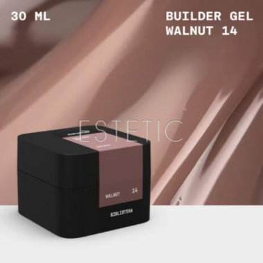 Моделирующий гель Biblioteka Builder Gel № 14 Walnut орех, 30 мл