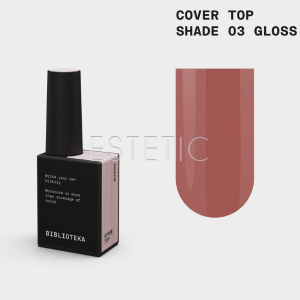 Камуфлирующий Глянцевый Топ Biblioteka Gloss Cover Top № 03 Shade холодный розово-бежевый, 10 мл