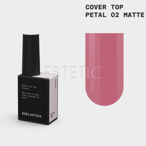 Камуфлирующий Матовый Топ Biblioteka Matte Cover Top № 02 Petal нежно-розовый, 10 мл