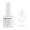 Однофазний гель лак Crooz One Step Gel Polish 02 білий, 8мл, 3в1 для педикюру